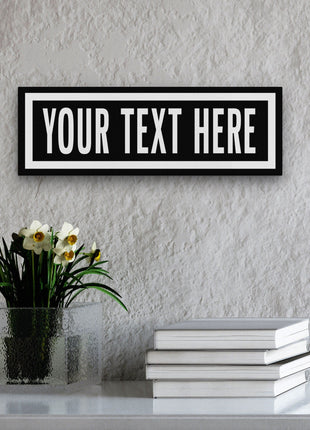 Personalized One Way Wall Hanging | Clean & Distressed Metal Look