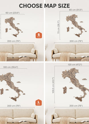 Wooden Map of Italy – Terra