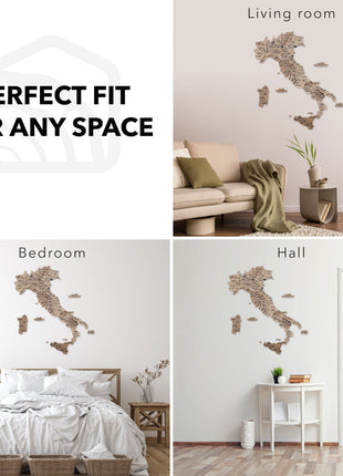 Wooden Map of Italy – Terra