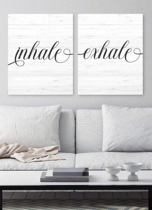 Inhale Exhale Wall Art