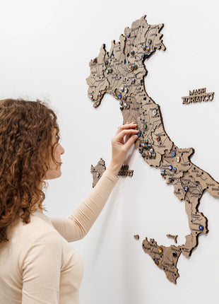 Wooden Map of Italy – Terra