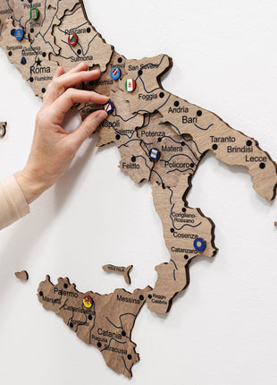 Wooden Map of Italy – Terra