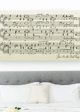 Ivory Sheet Music Art - 14th Anniversary Gift