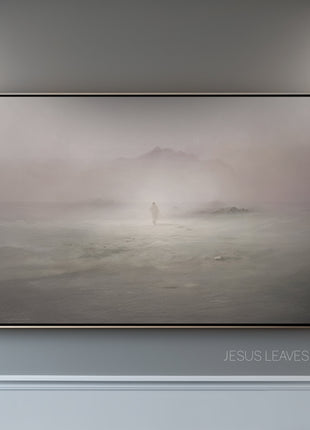 Jesus Leaves The 99: Canvas Painting Art
