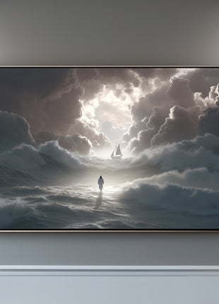 Jesus Walking On Water Art: Inspiring Modern Christian Art