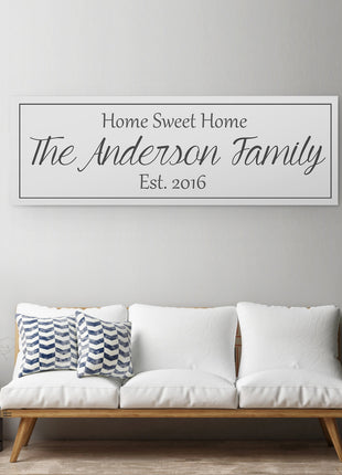 Last Name Canvas - A Personalized Family Sign