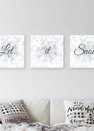 Let It Snow Canvas Art