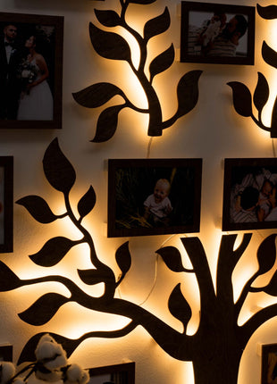 Wooden Led Family Tree - Nova
