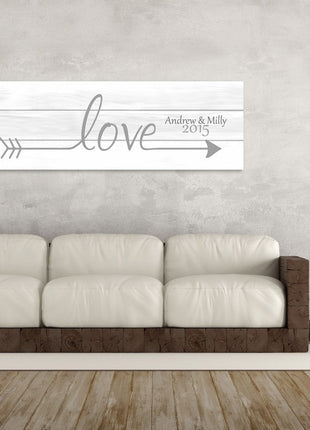 Love Arrow Canvas