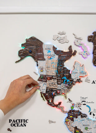 Map on Board LED 2.0 Cappuccino