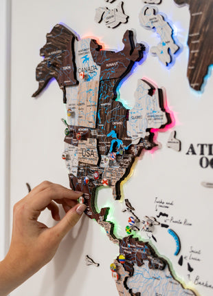 Map on Board LED 2.0 Cappuccino
