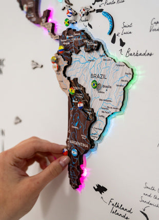 Map on Board LED 2.0 Cappuccino