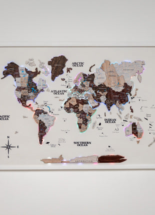 Map on Board LED 2.0 Cappuccino