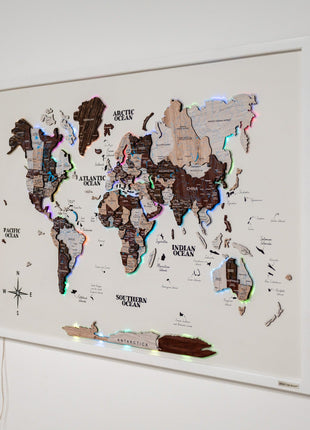 Map on Board LED 2.0 Cappuccino