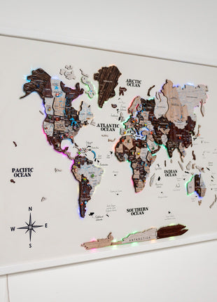 Map on Board LED 2.0 Cappuccino