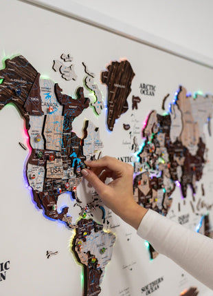 Map on Board LED 2.0 Cappuccino
