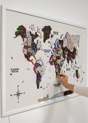 Map on Board LED 2.0 Cappuccino