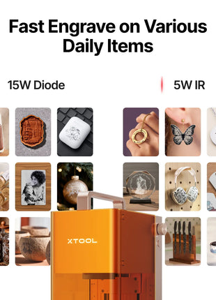 xTool F2 5W IR & 15W Diode Portable Dual Laser Engraver