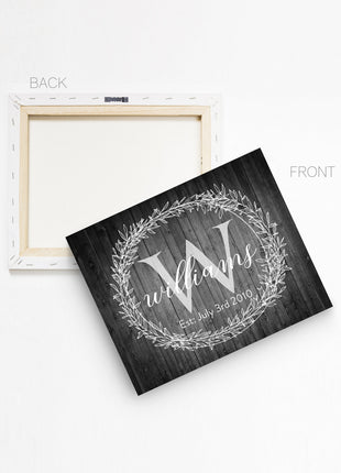 Last Name Sign - Custom Monogram Sign