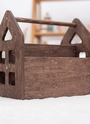 Dark Walnut Montessori Book Shelves
