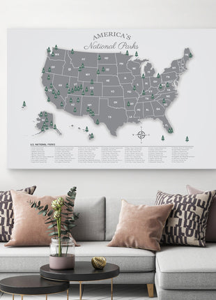 US National Parks Map