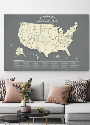 US National Parks Map