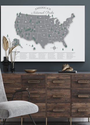 US National Parks Map