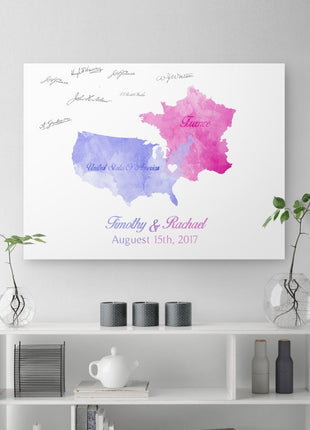 Wedding Guest Book Where We Are From