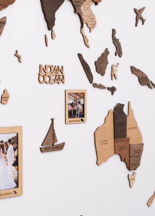 Set of 9 Wooden Photo Frames