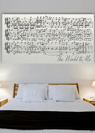 Wedding Song Sheet Music Wall Art