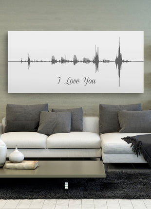 Sound Wave Canvas - A Personalized Design Using Your Voice On Canvas