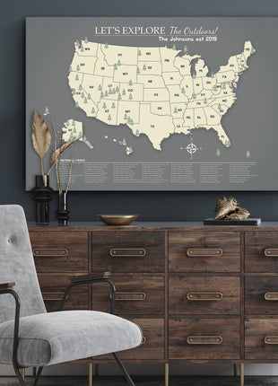 US National Parks Map