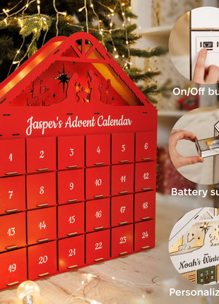 Christmas Advent Calendar - Red
