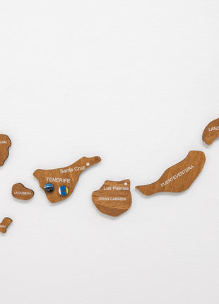 Wooden Map of Spain – Oak