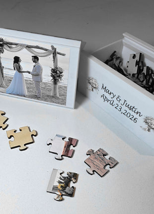 Personalized Memory Puzzle with Custom Keepsake Box