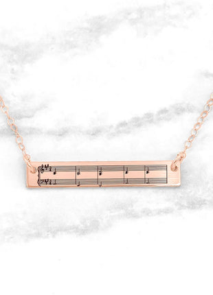 Sheet Music Necklace