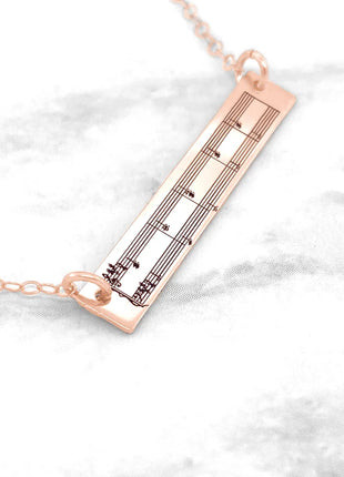 Sheet Music Necklace
