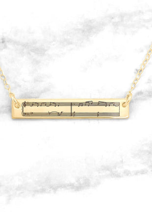 Sheet Music Necklace