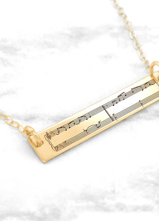 Sheet Music Necklace