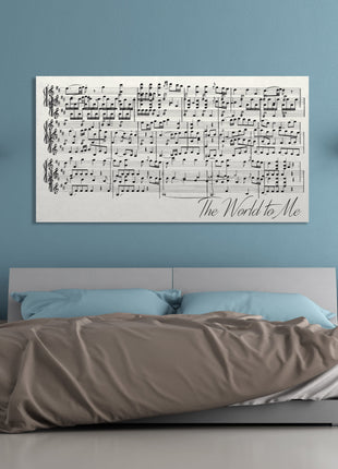 Wedding Song Sheet Music Wall Art