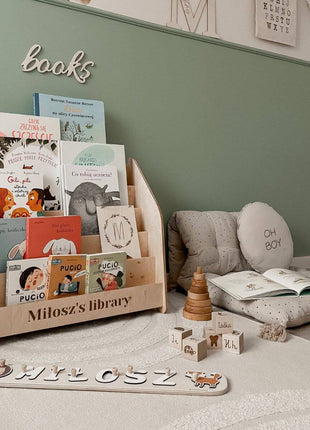 Front facing bookshelf