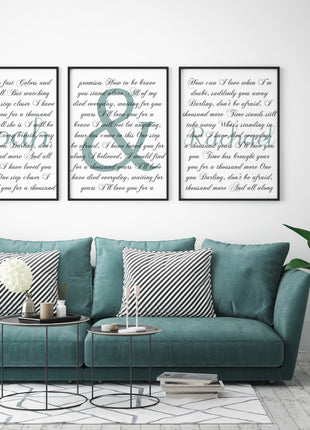 Triptych Song Lyrics Canvas