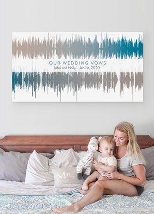 Two Soundwaves - Soundwave Art