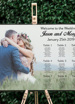 Photo Wedding Seating Chart