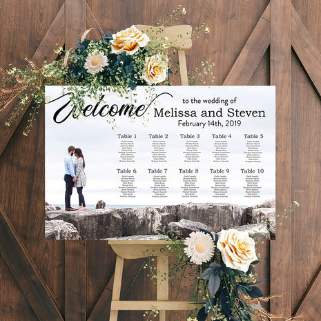 Photo Wedding Seating Chart
