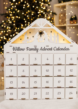 Christmas Advent Calendar - White
