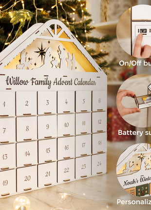 Christmas Advent Calendar - White