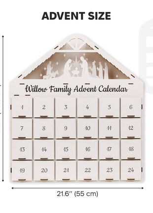 Christmas Advent Calendar - White