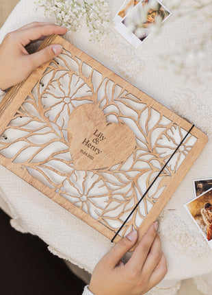 Wooden Photo Album - Bloomheart