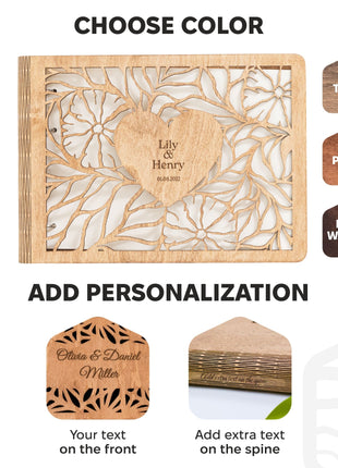 Wooden Photo Album - Bloomheart
